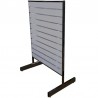 GÓNDOLA DOBLE PANEL DE LAMAS NEGRA