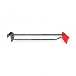 GANCHO GRIS PARA TUBO G2 CON PORTAPRECIOS Φ6MM 30-40CM
