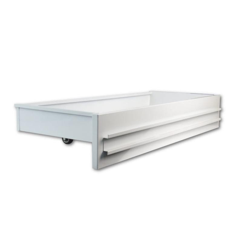 CAJÓN BLANCO CON RUEDAS PARA ESTANTERÍA