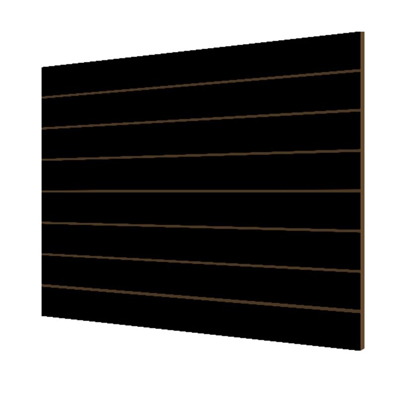 PANEL DE LAMAS NEGRO BRILLO 7.5 GUÍAS (2 UD)  CON GUÍAS DE ALUMINIO (15 UD)