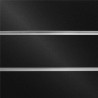 PANEL DE LAMAS NEGRO BRILLO 7.5 GUÍAS (2 UD)  CON GUÍAS DE ALUMINIO (15 UD)