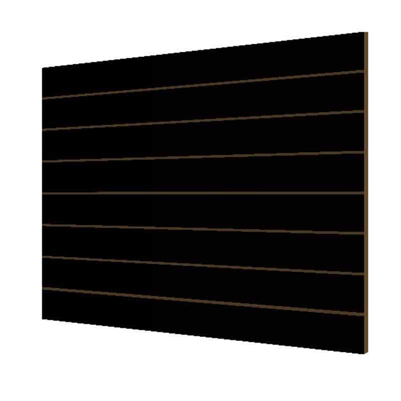 PANEL DE LAMAS NEGRO RELIEVE 7.5 GUÍAS (2 UD)  CON GUÍAS DE ALUMINIO (15 UD)