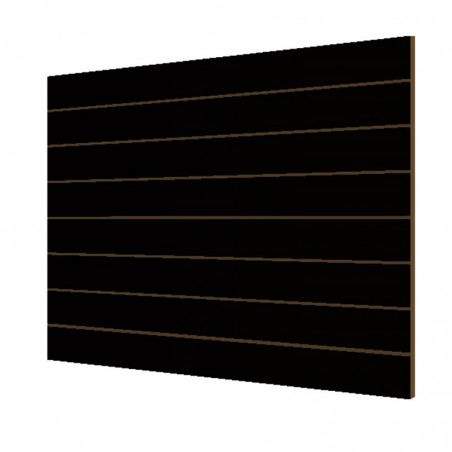 PANEL DE LAMAS NEGRO RELIEVE 7.5 GUÍAS (2 UD)  CON GUÍAS DE ALUMINIO (15 UD)